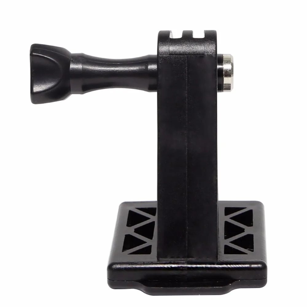 Adaptador instalado en casco con cámara