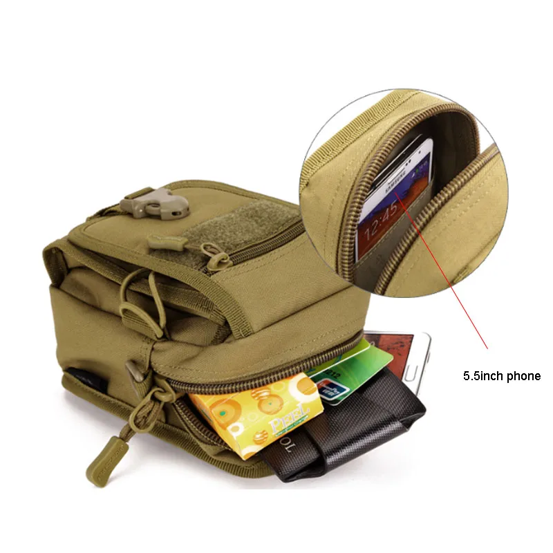 Riñonera táctica MOLLE impermeable – Organizador de nailon outdoor - imagen 4