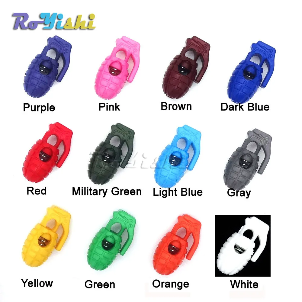Pack de 100 topes de bloqueo Paracord en varios colores
