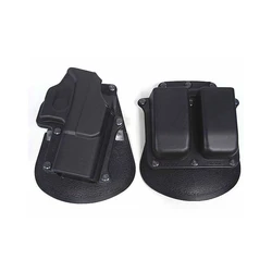 Funda táctica Glock con bolsa Mag MOLLE – Diestros negro