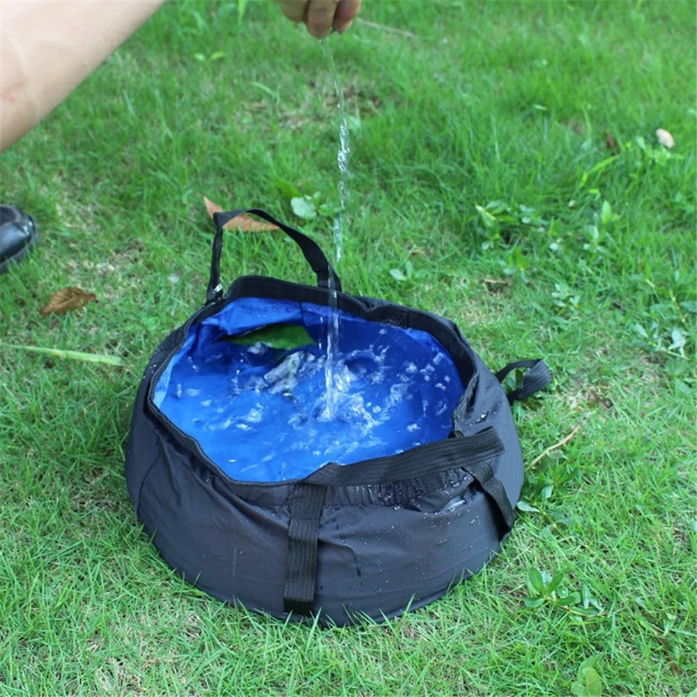 Lavabo pliable camping 8,5L – Recipiente agua senderismo y pesca - imagen 5