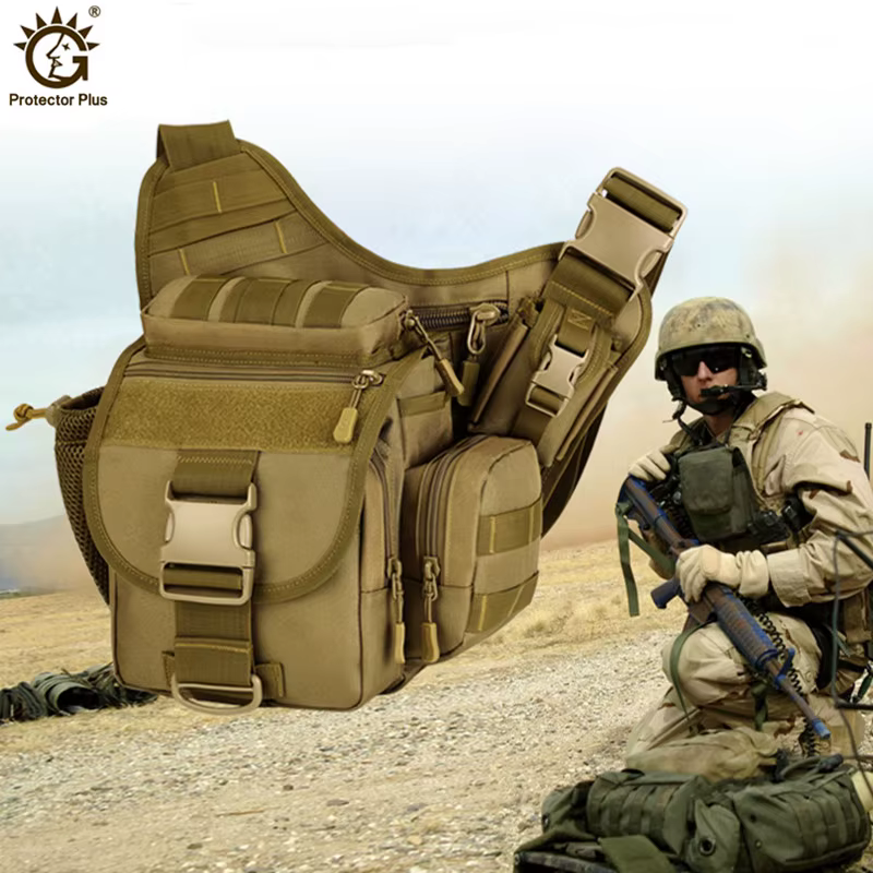 Bolsa mensajero táctico camuflaje nailon ripstop - imagen 3