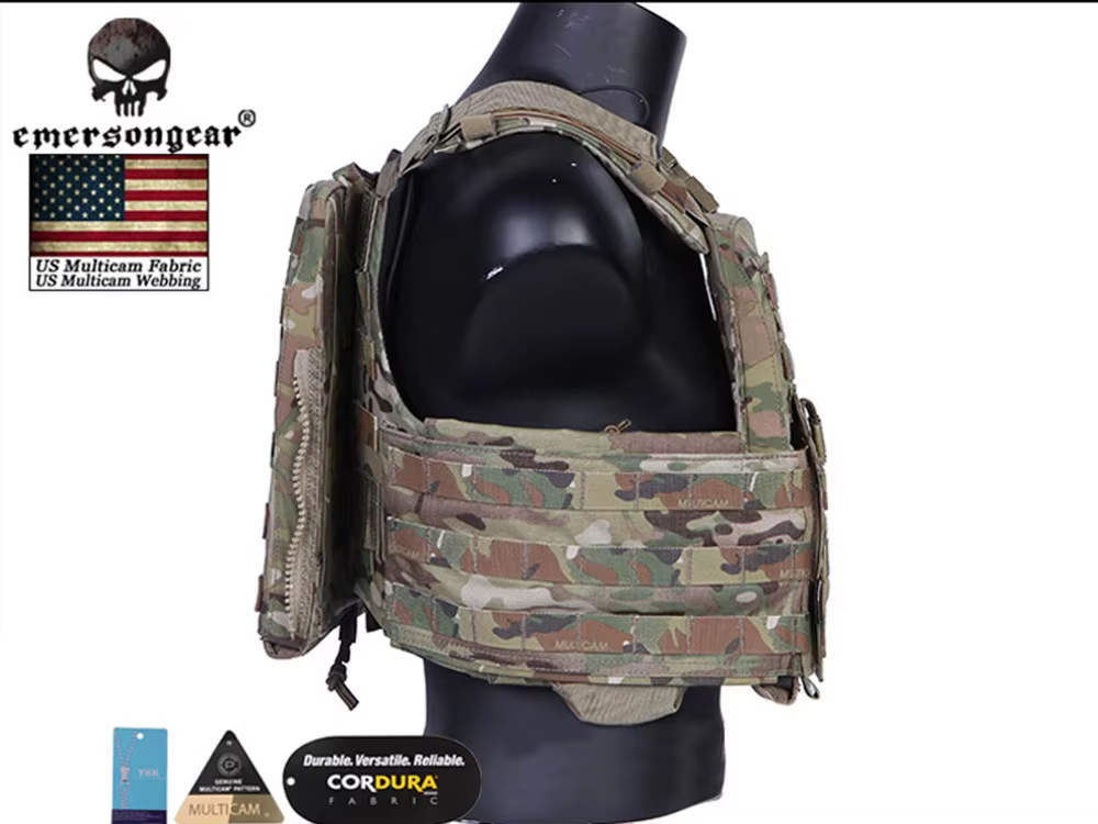 Vista delantera con MOLLE para módulos