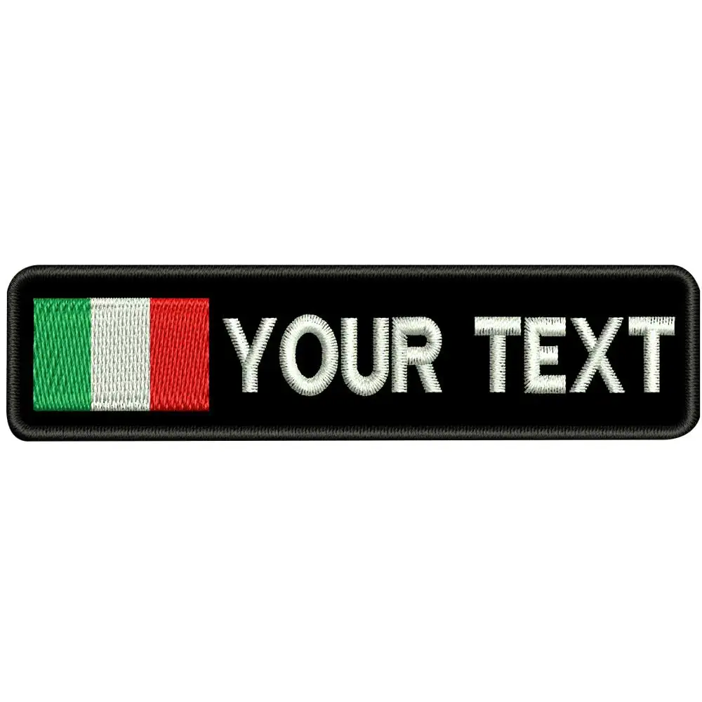 Parche bordado Italia – Respaldo gancho táctico - imagen 2