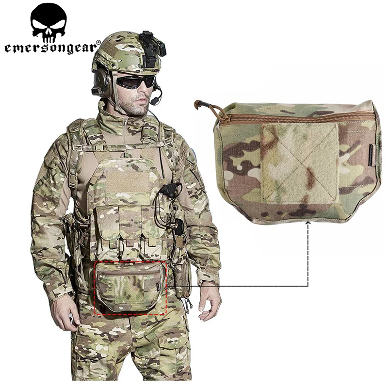 EmersonGear Bolsa Portaplacas AVS JPC CPC MOLLE Multi-Camo táctico - imagen 4