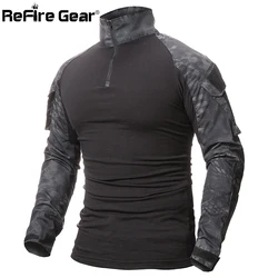 Camiseta táctica manga larga Multicam ReFire Gear