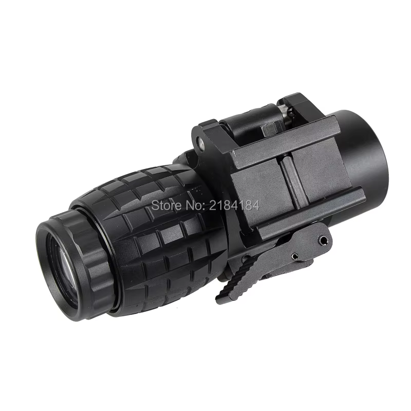 FIRE WOLF mira táctica punto rojo lupa 3x giro lateral Picatinny caza