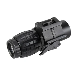 FIRE WOLF mira táctica punto rojo lupa 3x giro lateral Picatinny caza