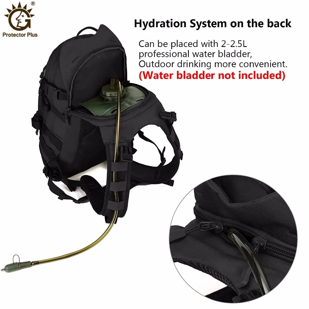Mochila táctica impermeable 25L camuflaje resistente trekking camping - imagen 5