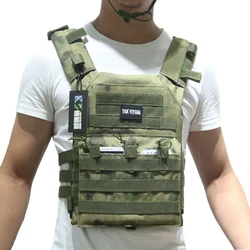Chaleco táctico JPC portaplacas MOLLE camuflaje caza paintball