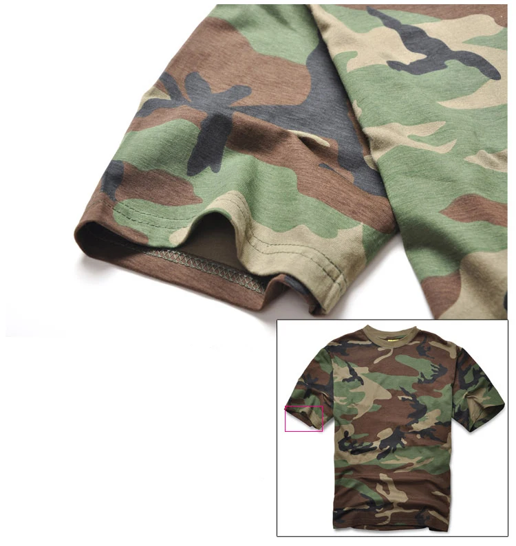 Wolfslaves Camiseta Camuflaje Militar 100% Algodón - imagen 4