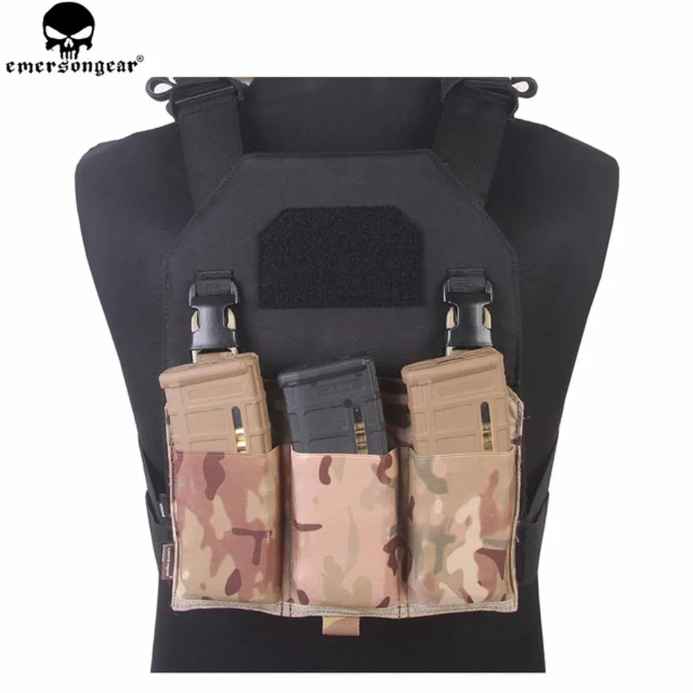 Emersongear Bolsa Táctica Triple M4 Extracción Rápida Sistema MOLLE