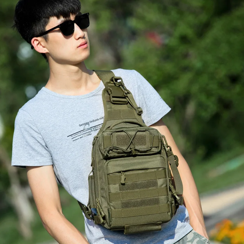 Bolsa táctica de pecho camuflaje impermeable gran capacidad - imagen 2