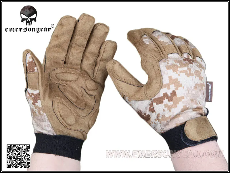 Guante táctico camuflaje Emerald ligero dedos completos - imagen 2