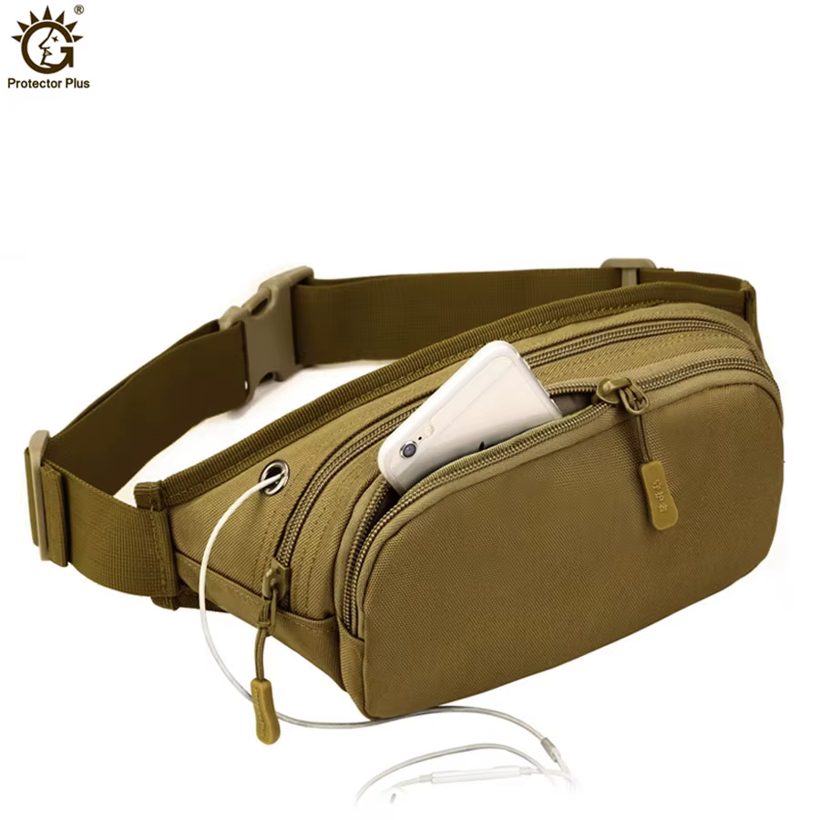 Riñonera táctica impermeable MOLLE bandolera unisex de nylon - imagen 2