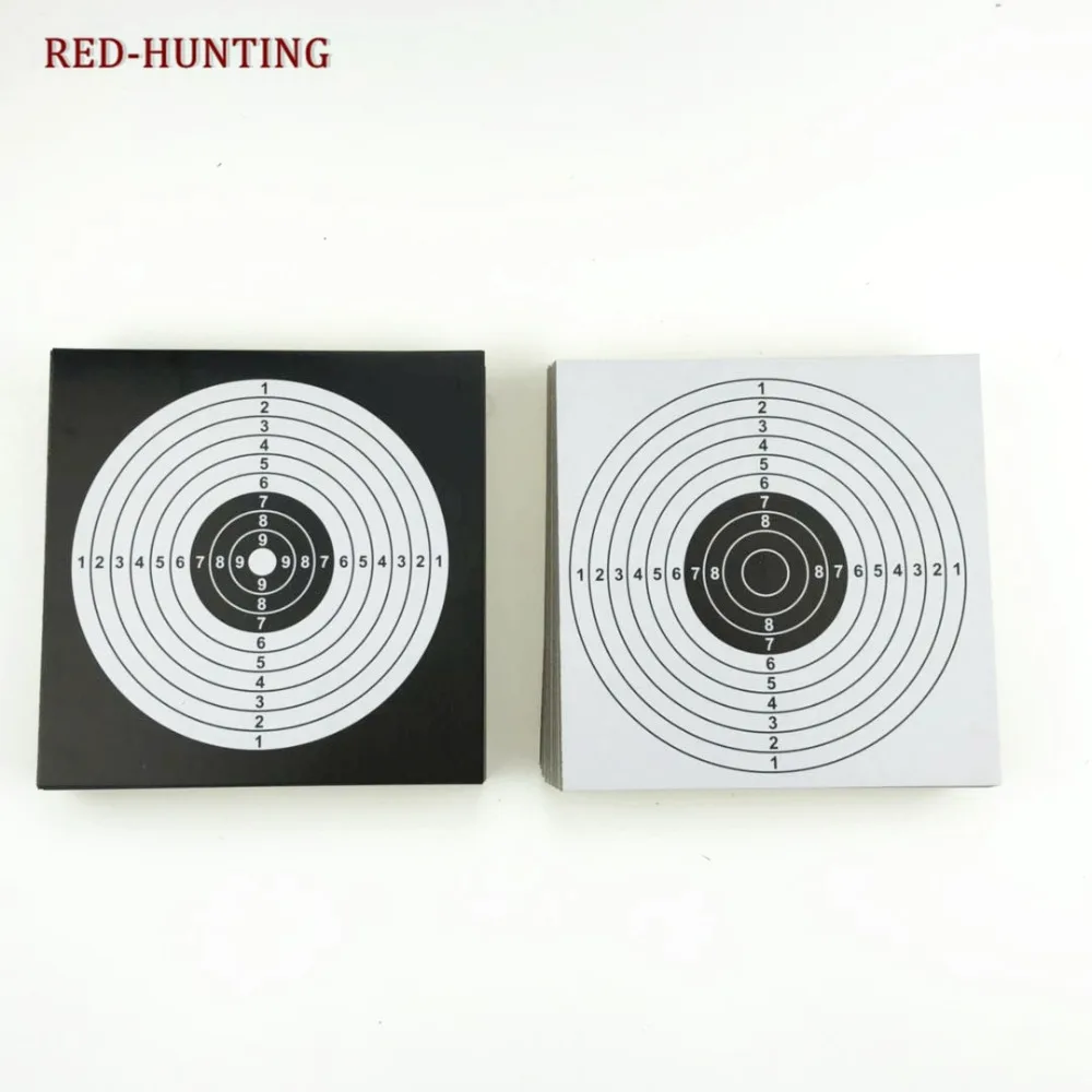 Targets de tiro adhesivos negro blanco – Alta calidad rifle pistola - imagen 4