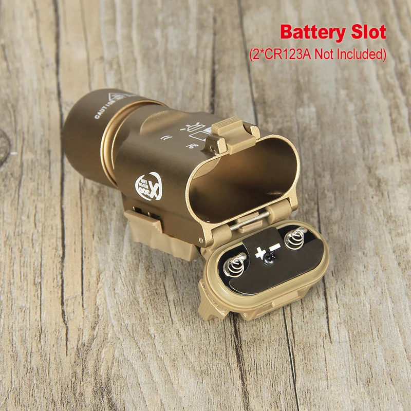 Linterna táctica LED X300 para pistola airsoft con luz blanca - imagen 5