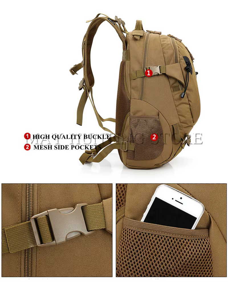 Mochila en uso táctico