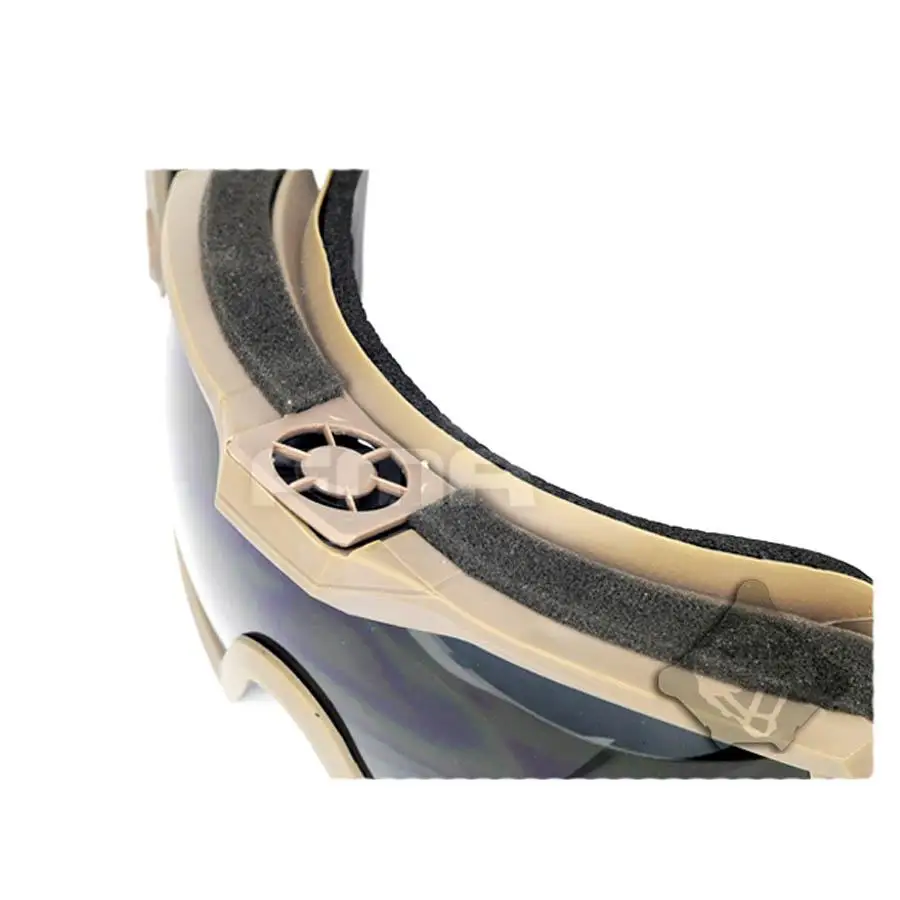 Gafas ventilador en uso