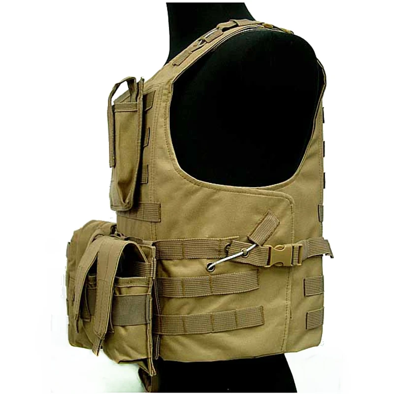Chaleco táctico Ciras MOLLE portador de placas Airsoft y caza - imagen 3