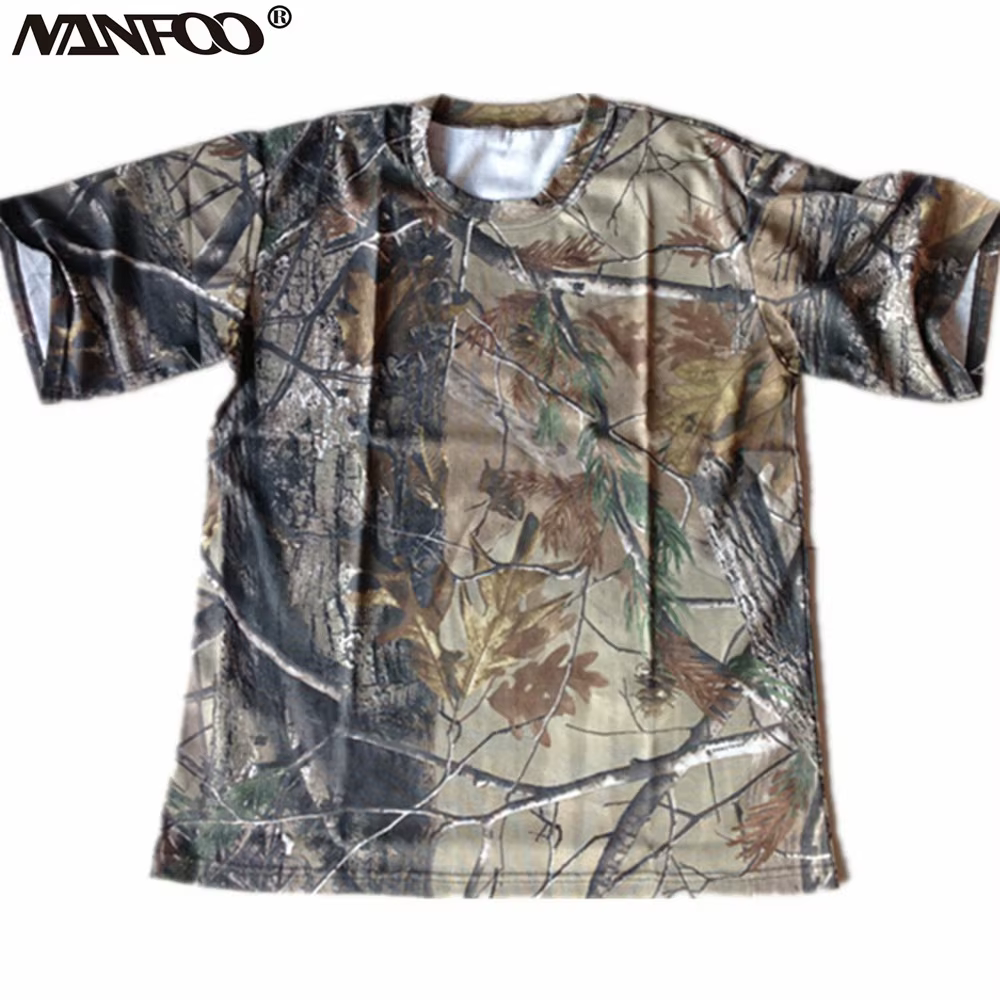 Camiseta táctica camuflaje digital – Algodón transpirable para caza