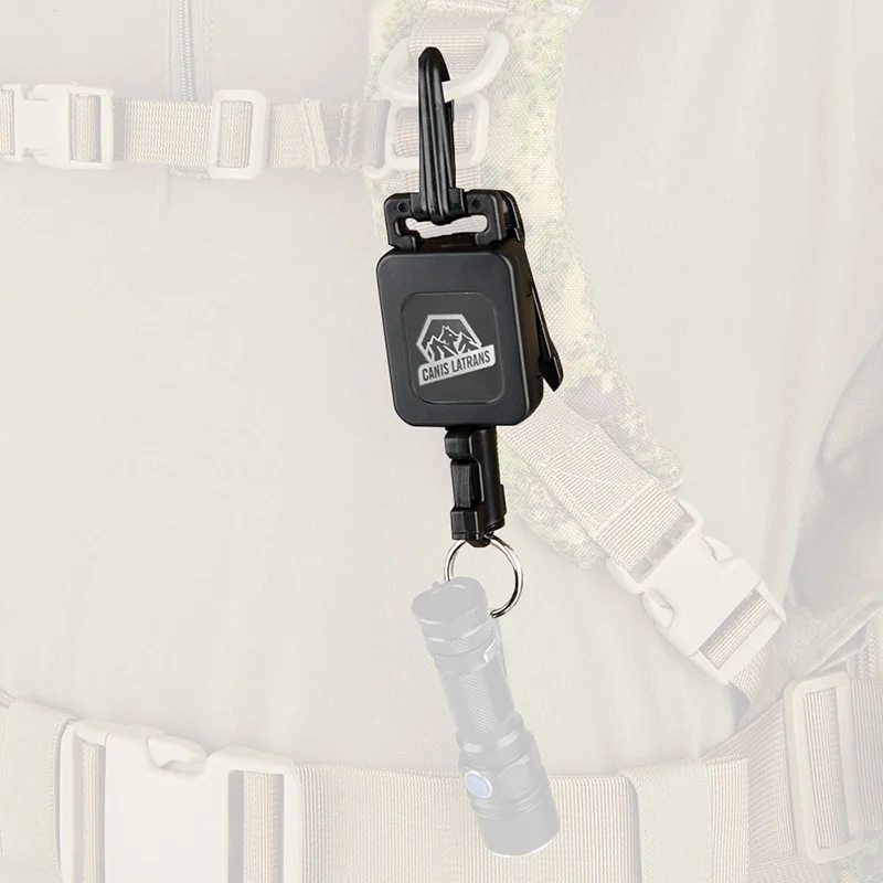 Canis Latrans retractor táctico de acero inoxidable para mochila - imagen 3