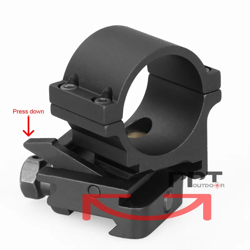 PPT Soporte táctico de visor Picatinny negro montaje para caza - imagen 4