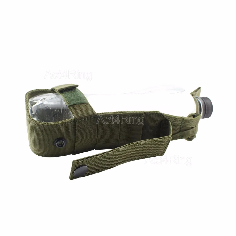 Portabotellas táctico MOLLE ripstop – Soporte militar woodland - imagen 2