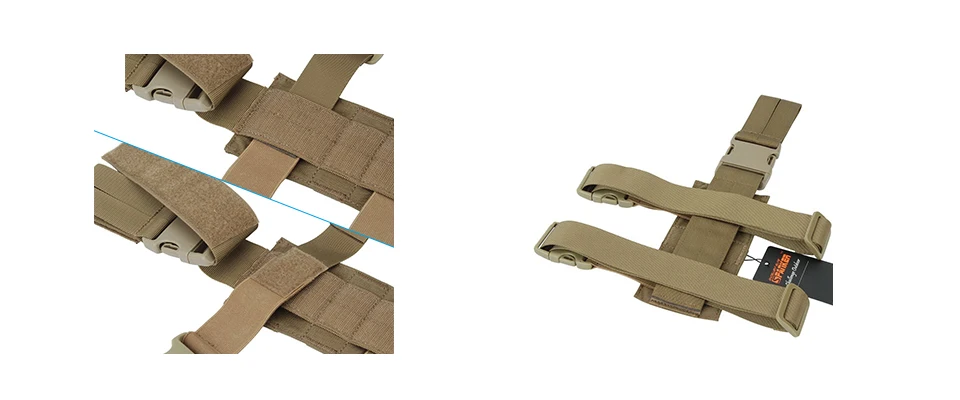 Detalle de la hebilla de liberación rápida