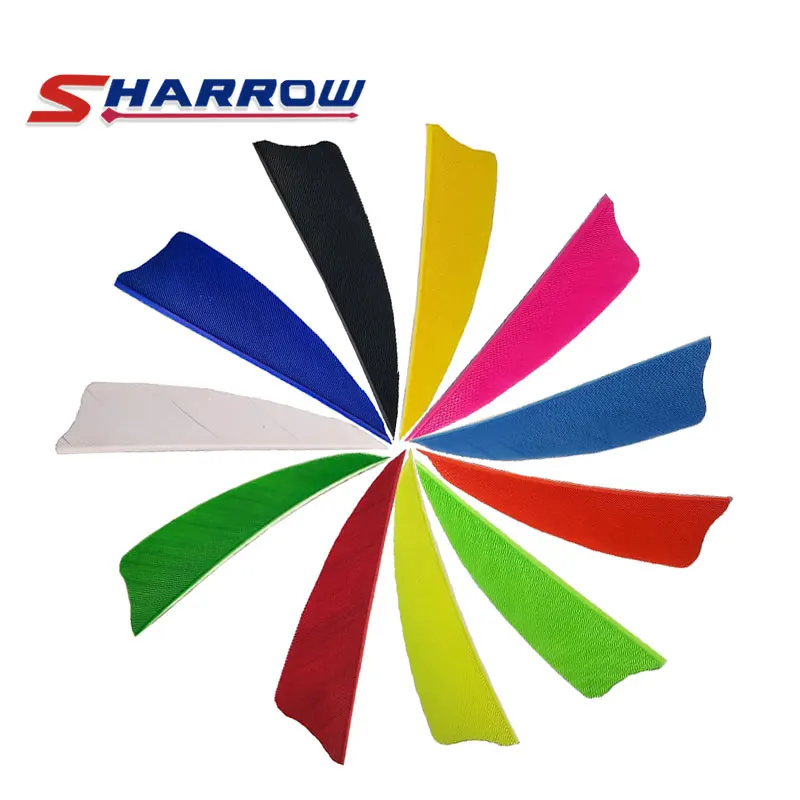 Sharrow pluma pavo 3″ flecha tiro arco