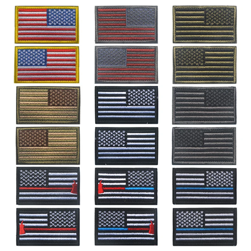 Parche táctico americano bordado con velcro – Izquierda y derecha - imagen 5