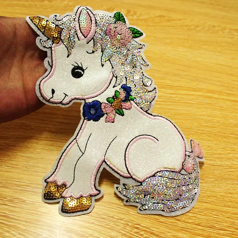 Parche táctico unicornio lentejuelas – Bordado para coser - imagen 5