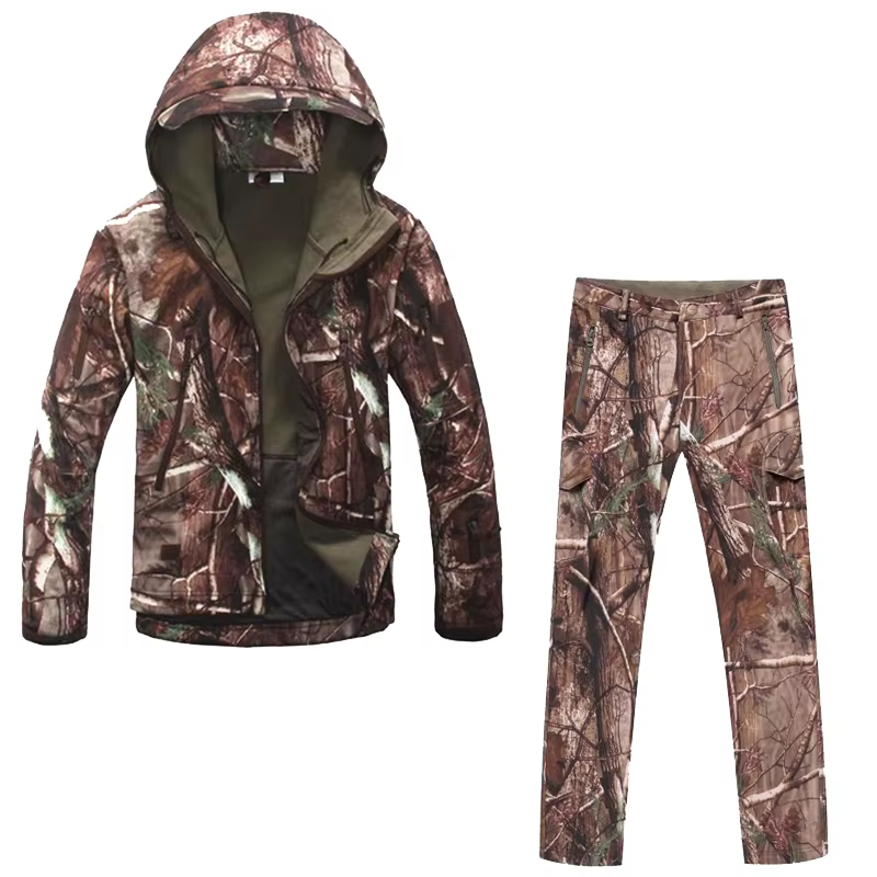 Uniforme táctico térmico de lana para senderismo exterior hombre - imagen 4
