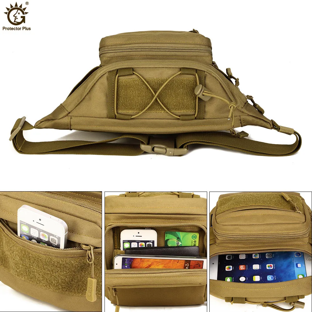 Riñonera táctica MOLLE impermeable para senderismo, pesca y caza - imagen 4