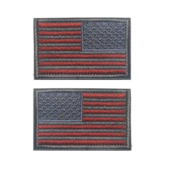 Parche táctico americano bordado con velcro – Izquierda y derecha