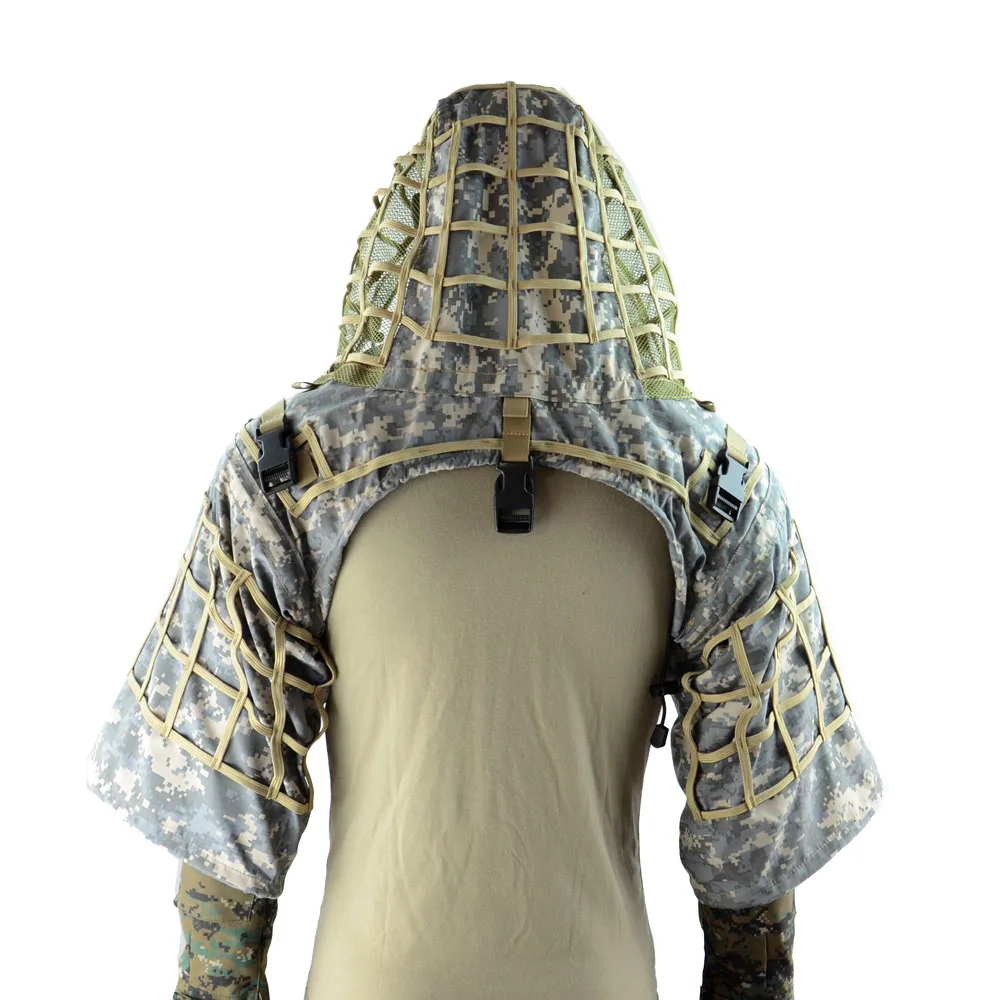ROCOTACTICAL traje Ghillie transpirable patrón Woodland