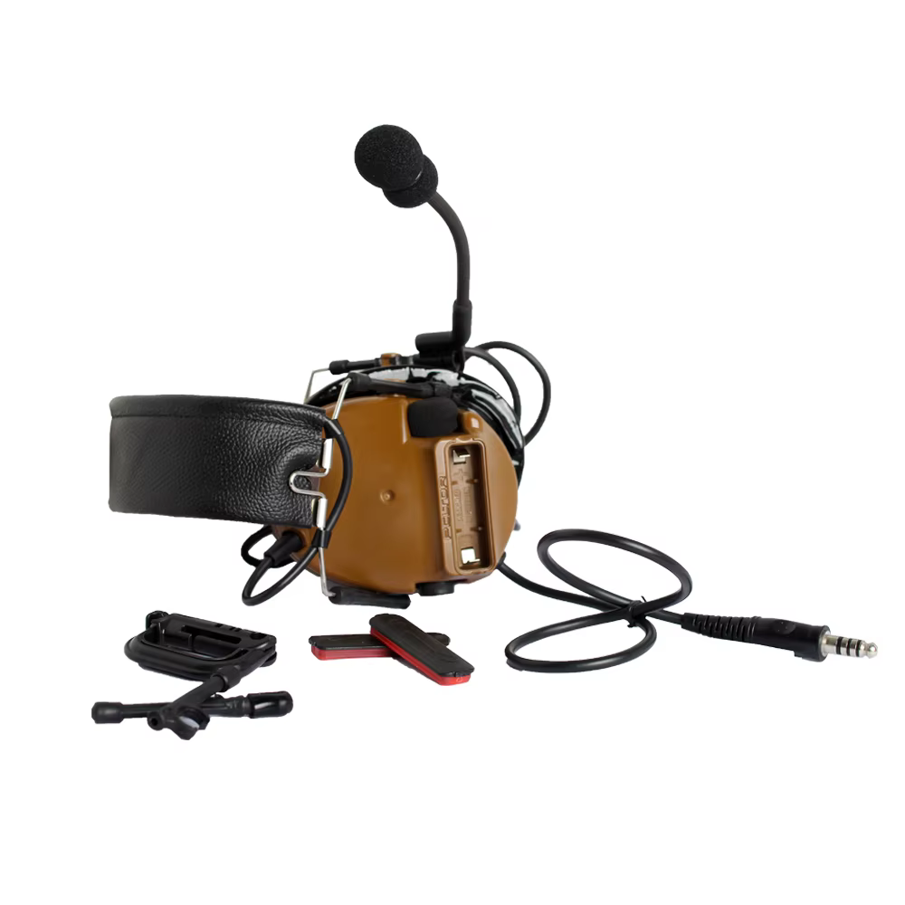 Auriculares en posición de uso sobre la cabeza