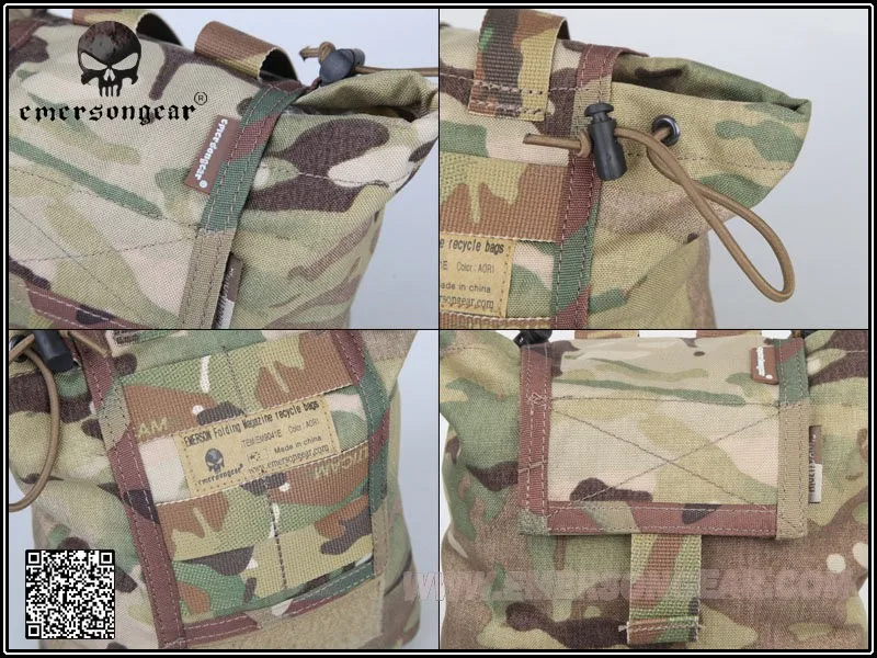 EMERSON Porta-cargadores táctico MOLLE plegable para cintura Airsoft - imagen 4
