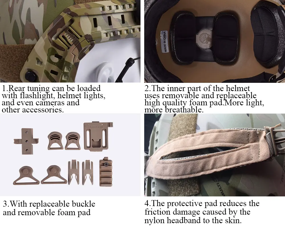 Ejemplo de uso en escenario de airsoft con equipo táctico