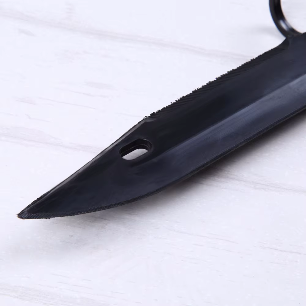Cuchillo táctico M9 Airsoft – Réplica de combate militar negro - imagen 5