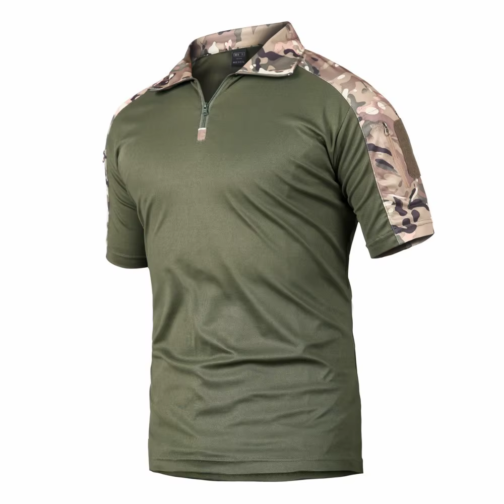 Camisa táctica manga corta camuflaje hombre mujer secado rápido - imagen 2
