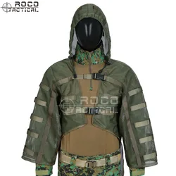 Traje Ghille Viper capucha transpirable camuflaje verde militar