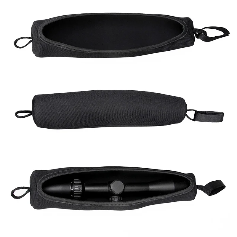 Funda de alcance rifle neopreno PPT negra para mira telescópica - imagen 2