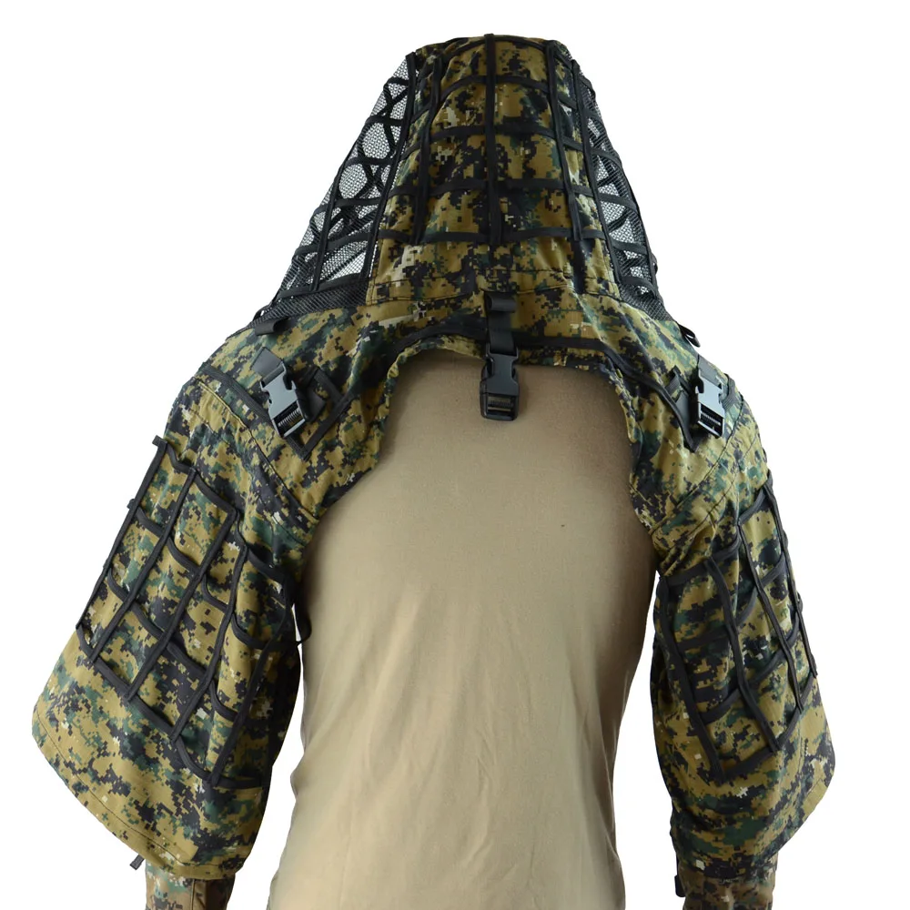 ROCOTACTICAL traje Ghillie transpirable patrón Woodland - imagen 2