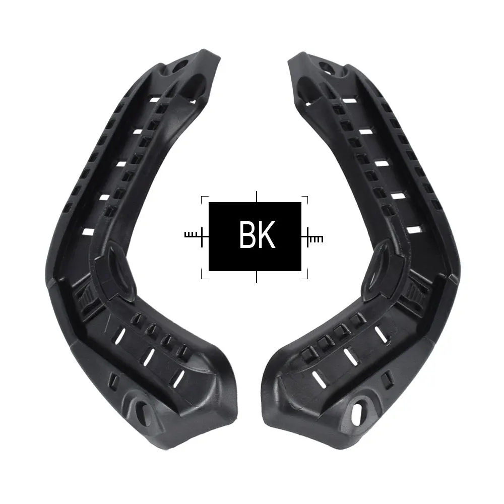 Vista del riel montado en casco táctico