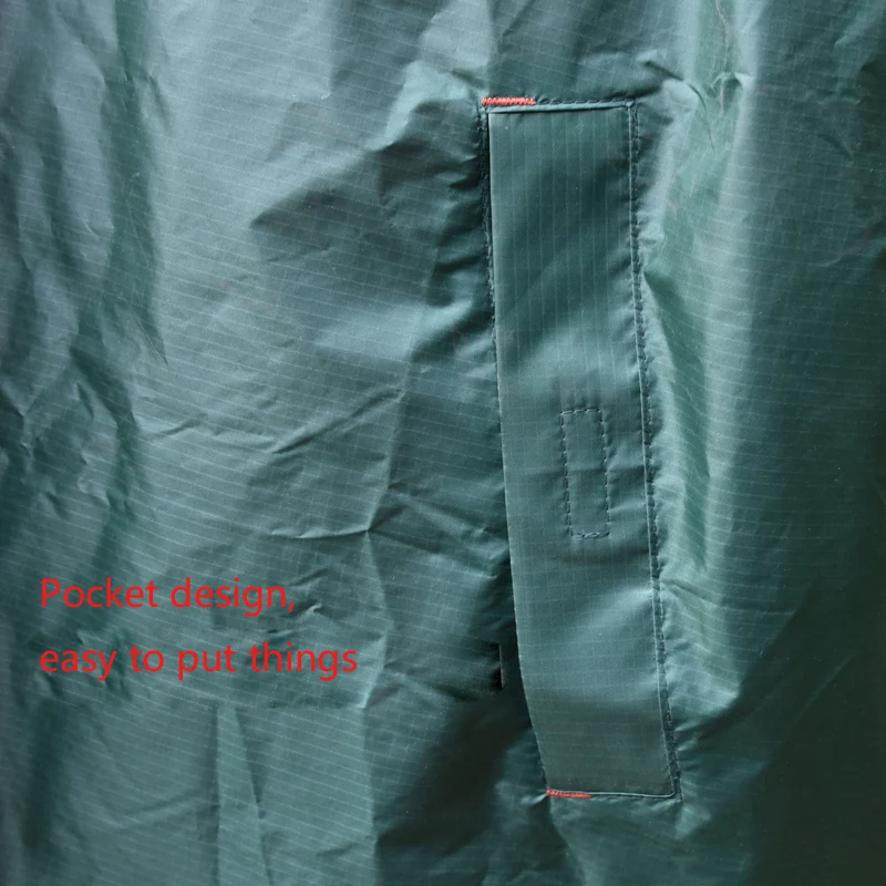 Poncho impermeable ultraligero de silicona para senderismo y pesca - imagen 3
