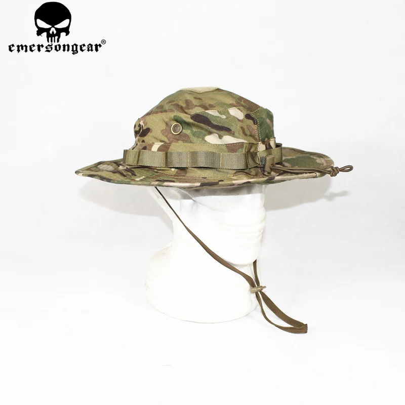Sombrero de caza EMERSONGEAR con patrón camuflaje y bolsillo para mapa