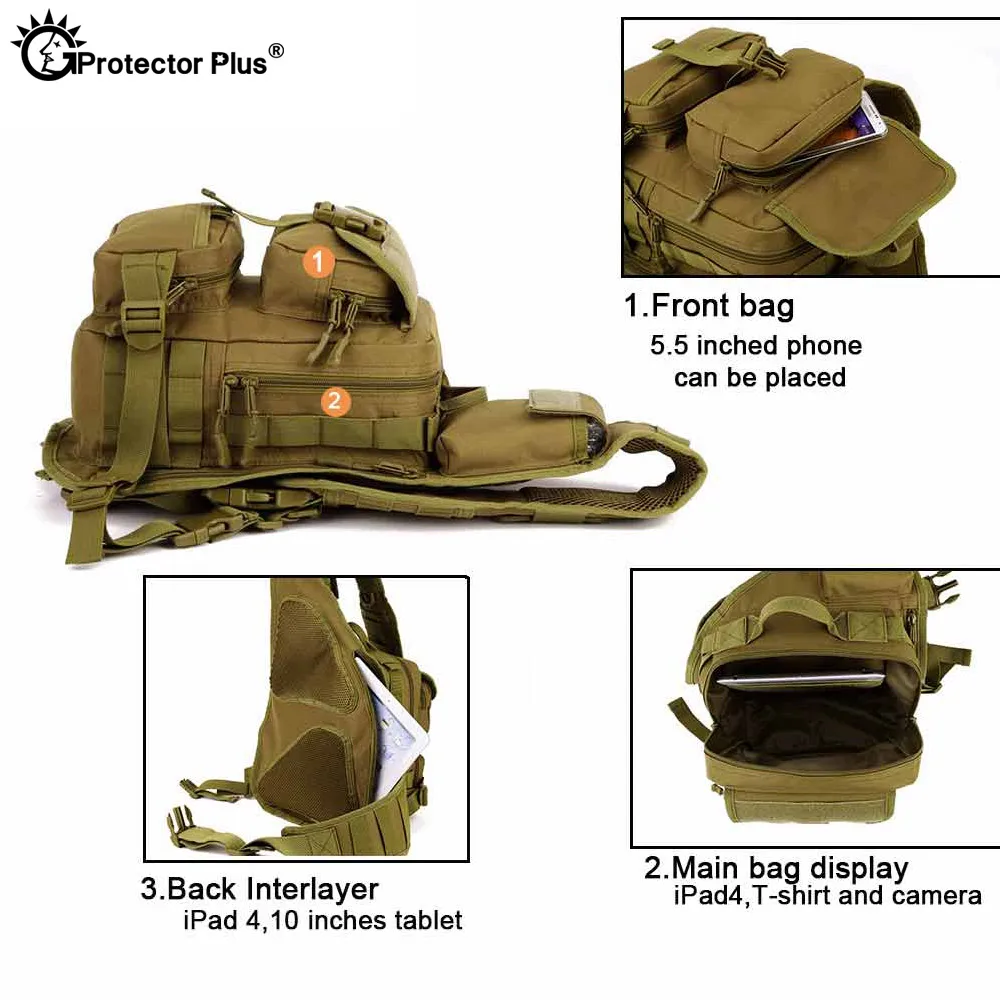 Mochila tactica MOLLE para tableta - pesca, acampada y senderismo - imagen 5