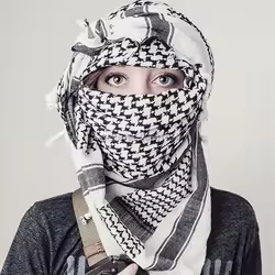 Bufanda táctica Keffiyeh Shemagh de algodón – Cálida invierno