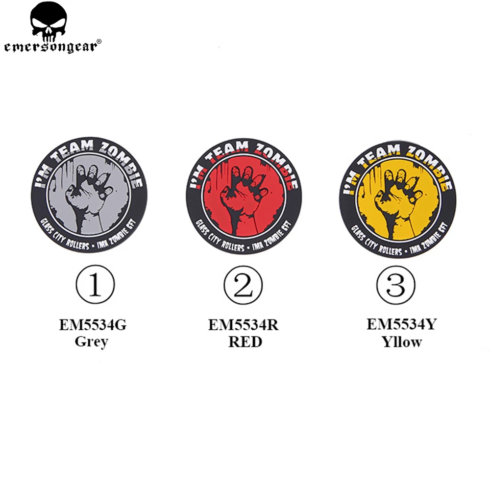 Emersongear Parches PVC pack 3u, 9 diseños para mochila y sombrero - imagen 3